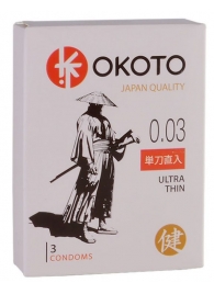 Ультратонкие презервативы OKOTO Ultra Thin - 3 шт. - Sitabella - купить с доставкой в Красноярске