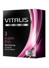 Ультратонкие презервативы VITALIS PREMIUM super thin - 3 шт. - Vitalis - купить с доставкой в Красноярске