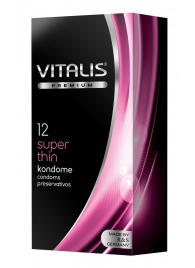 Ультратонкие презервативы VITALIS PREMIUM super thin - 12 шт. - Vitalis - купить с доставкой в Красноярске