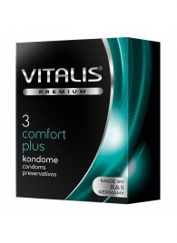 Контурные презервативы VITALIS PREMIUM comfort plus - 3 шт. - Vitalis - купить с доставкой в Красноярске