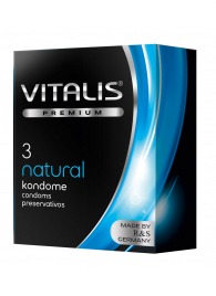 Классические презервативы VITALIS PREMIUM natural - 3 шт. - Vitalis - купить с доставкой в Красноярске