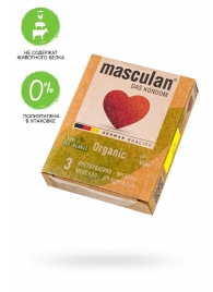 Экологически чистые презервативы Masculan Organic - 3 шт. - Masculan - купить с доставкой в Красноярске