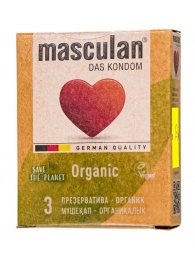 Экологически чистые презервативы Masculan Organic - 3 шт. - Masculan - купить с доставкой в Красноярске