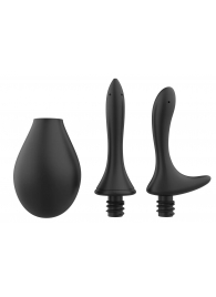 Черный анальный душ Nexus Anal Douche Set с 2 сменными насадками - Nexus Range - купить с доставкой в Красноярске