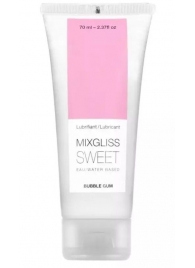 Смазка на водной основе Mixgliss Sweet с ароматом бабл-гам - 70 мл. - Mixgliss - купить с доставкой в Красноярске