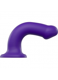 Фиолетовый фаллоимитатор-насадка Strap-On-Me Dildo Dual Density size L - 19 см. - Strap-on-me - купить с доставкой в Красноярске