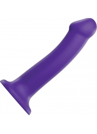 Фиолетовый фаллоимитатор-насадка Strap-On-Me Dildo Dual Density size L - 19 см. - Strap-on-me - купить с доставкой в Красноярске