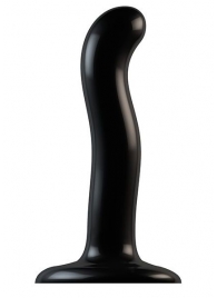 Черный фаллоимитатор-насадка Strap-On-Me P G spot Dildo size S - 16,4 см. - Strap-on-me - купить с доставкой в Красноярске