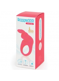 Розовое эрекционное виброкольцо Happy Rabbit Rechargeable Rabbit Cock Ring - Happy Rabbit - в Красноярске купить с доставкой