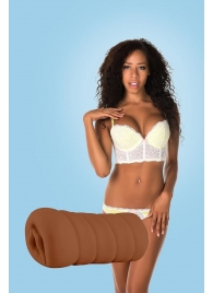Коричневый мастурбатор-вагина BRIANNA - Dream Toys - в Красноярске купить с доставкой