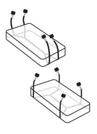 Фиксаторы для кровати WRAPAROUND MATTRESS RESTRAIN - Pipedream - купить с доставкой в Красноярске