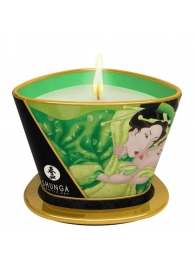 Массажная свеча Exotic Green Tea с ароматом зелёного чая - 170 мл. - Shunga - купить с доставкой в Красноярске