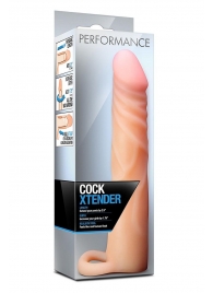 Телесная насадка на пенис Cock Xtender - 17,7 см. - Blush Novelties - в Красноярске купить с доставкой