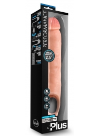 Телесная насадка-удлинитель 11.5 Inch Silicone Cock Sheath Penis Extender - 29,2 см. - Blush Novelties - в Красноярске купить с доставкой