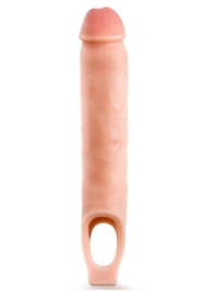 Телесная насадка-удлинитель 11.5 Inch Silicone Cock Sheath Penis Extender - 29,2 см. - Blush Novelties - в Красноярске купить с доставкой