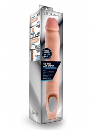 Телесная насадка на пенис 11.5 Inch Cock Sheath Penis Extender - 29,2 см. - Blush Novelties - в Красноярске купить с доставкой