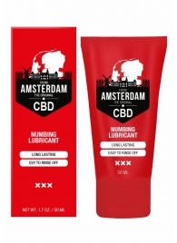 Пролонгирующий лубрикант Numbing CBD from Amsterdam - 50 мл. - Shots Media BV - купить с доставкой в Красноярске