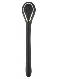 Черный гибкий уретральный стимулятор с вибрацией Vibrating Bendable Dilator - 13,5 см. - Orion - купить с доставкой в Красноярске