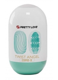 Бирюзовый мастурбатор-яйцо Twist Angel - Baile - в Красноярске купить с доставкой