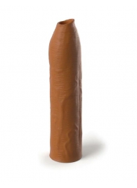 Кофейная насадка-удлинитель Uncut Silicone Penis Enhancer - 17,8 см. - Pipedream - в Красноярске купить с доставкой