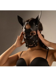 Черная маска  Собака  с ушками - Crazy Handmade - купить с доставкой в Красноярске