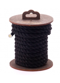 Черная хлопковая веревка для бондажа на катушке - 5 м. - Crazy Handmade - купить с доставкой в Красноярске