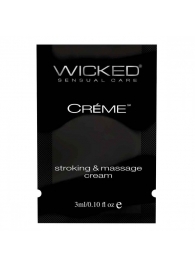 Крем для массажа и мастурбации Wicked Stroking and Massage Creme - 3 мл. - Wicked - купить с доставкой в Красноярске