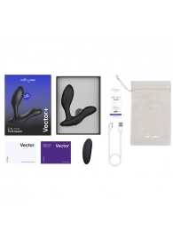 Черный анальный вибратор We-Vibe Vector+ - We-vibe - в Красноярске купить с доставкой