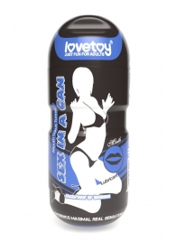 Мастурбатор-ротик с вибрацией Sex In A Can Mouth Lotus Tunnel - Lovetoy - в Красноярске купить с доставкой