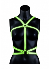 Портупея Body Harness с неоновым эффектом - размер L-XL - Shots Media BV - купить с доставкой в Красноярске