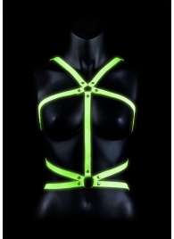 Портупея Body Harness с неоновым эффектом - размер L-XL - Shots Media BV - купить с доставкой в Красноярске