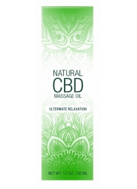 Массажное масло Natural CBD Massage Oil - 50 мл. - Shots Media BV - купить с доставкой в Красноярске