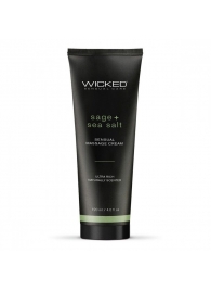 Массажный легкий крем WICKED Sage plus Sea Salt - 120 мл. - Wicked - купить с доставкой в Красноярске