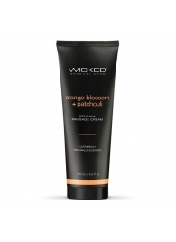 Массажный легкий крем WICKED Orange Blossom plus Patchouli - 120 мл. - Wicked - купить с доставкой в Красноярске