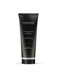 Массажный легкий крем WICKED Stripped plus Bare - 120 мл. - Wicked - купить с доставкой в Красноярске