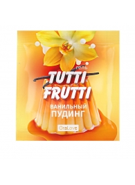 Пробник гель-смазки Tutti-frutti со вкусом ванильного пудинга - 4 гр. - Биоритм - купить с доставкой в Красноярске