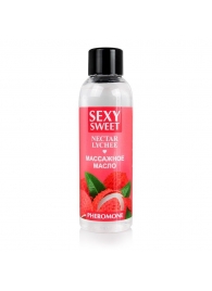 Массажное масло Sexy Sweet Nectar Lychee с феромонами и ароматом личи - 75 мл. - Биоритм - купить с доставкой в Красноярске