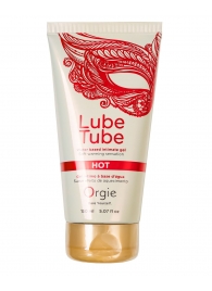 Интимный гель на водной основе Lube Tube Hot с разогревающим эффектом - 150 мл. - ORGIE - купить с доставкой в Красноярске