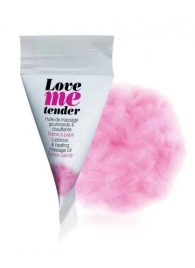 Съедобное согревающее массажное масло Love Me Tender Cotton Candy с ароматом сладкой ваты - 10 мл. - Love to Love - купить с доставкой в Красноярске