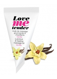 Съедобное согревающее массажное масло Love Me Tender Vanilla с ароматом ванили - 10 мл. - Love to Love - купить с доставкой в Красноярске