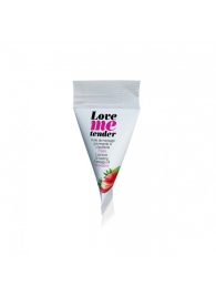 Съедобное согревающее массажное масло Love Me Tender Strawberry с ароматом клубники - 10 мл. - Love to Love - купить с доставкой в Красноярске