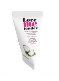 Съедобное согревающее массажное масло Love Me Tender Cocos с ароматом кокоса - 10 мл. - Love to Love - купить с доставкой в Красноярске