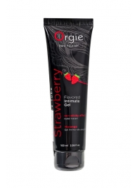 Интимный гель на водной основе Lube Tube Strawberry с клубничным вкусом - 100 мл. - ORGIE - купить с доставкой в Красноярске