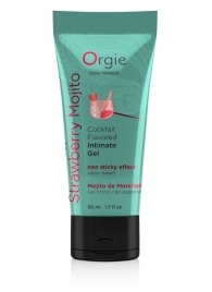 Съедобный интимный гель Orgie Lube Tube Cocktail Strawberry Mojito - 50 мл. - ORGIE - купить с доставкой в Красноярске