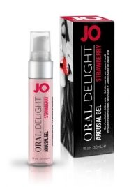 Клубничный лубрикант для оральных ласк Oral Delight Strawberry Sensation - 30 мл. - System JO - купить с доставкой в Красноярске