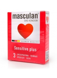 Презервативы Masculan Sensitive plus - 3 шт. - Masculan - купить с доставкой в Красноярске