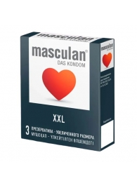 Презервативы увеличенного размера Masculan XXL - 3 шт. - Masculan - купить с доставкой в Красноярске