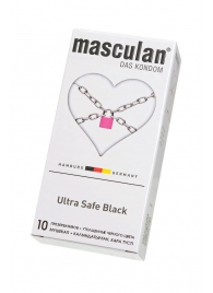 Ультрапрочные презервативы Masculan Ultra Safe Black - 10 шт. - Masculan - купить с доставкой в Красноярске