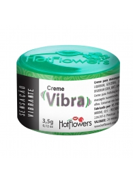 Возбуждающий крем Vibra с эффектом вибрации - 3,5 гр. - HotFlowers - купить с доставкой в Красноярске