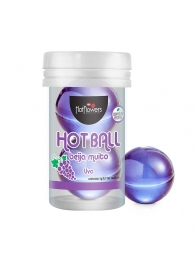 Лубрикант на масляной основе Hot Ball Beija Muito с ароматом винограда (2 шарика по 3 гр.) - HotFlowers - купить с доставкой в Красноярске